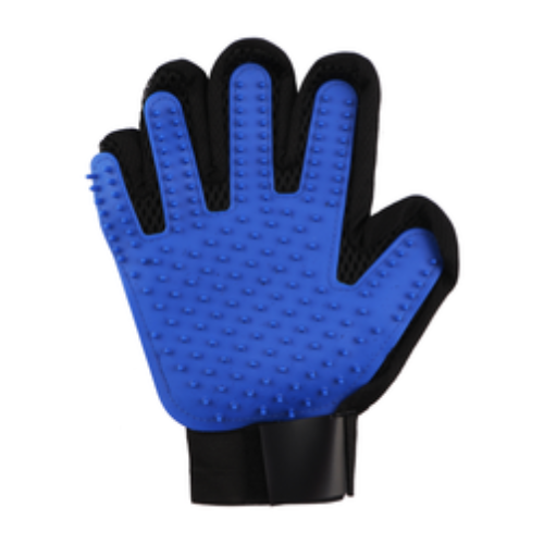 TrueTouch Pet Hair Remover Glove - Black and Blue