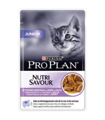 Purina Pro Plan Nutrisavour Wet Food for Kittens with Tender Turkey in Gravy