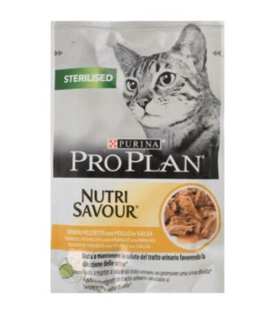 Purina Pro Plan Nutrisavour Wet Food for Neutered Adult Cats with Chicken in Gravy