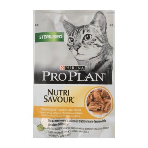 Purina Pro Plan Nutrisavour Wet Food for Neutered Adult Cats with Chicken in Gravy