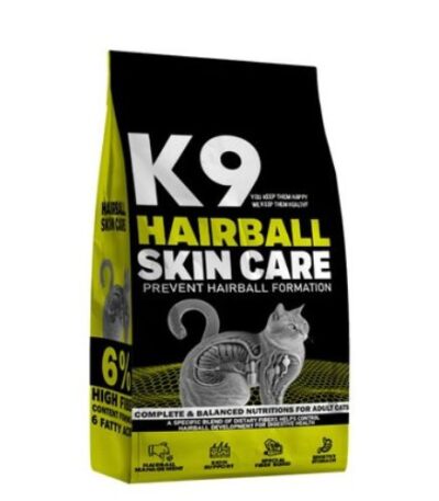 K9 Adult Cat Dry Food for Hairball Control