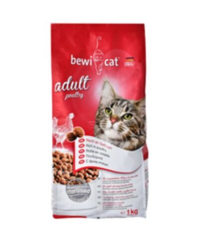 Bewi Cat Dry Food with Chicken for Adult Cats - 1kg