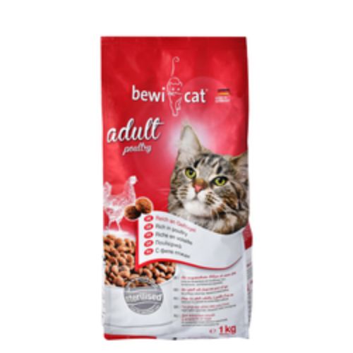 Bewi Cat Dry Food with Chicken for Adult Cats - 1kg