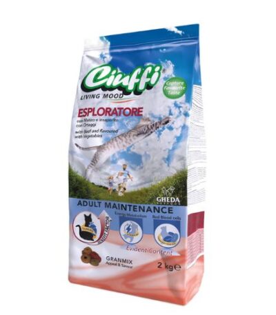 Ciuffi Adult Cat Dry Food With Meat and Vegetables 2Kg