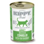 Kippy Pate Adult Cat Wet Food Cans with rabbit 400 g