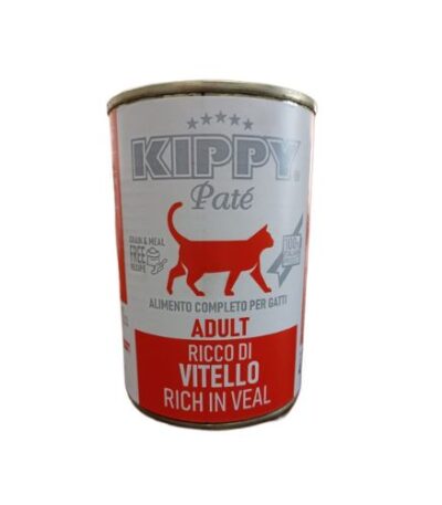 Kippy Pate Adult Cat Wet Food Cans with Veal400 g