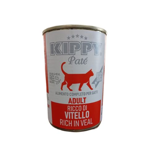 Kippy Pate Adult Cat Wet Food Cans with Veal400 g