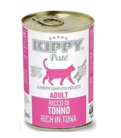 Kippy Pate Adult Cat Wet Food Cans with Tuna 400 g