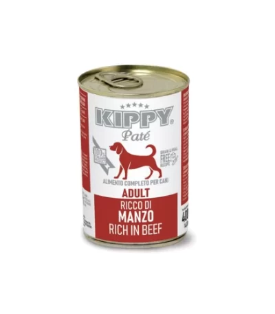 Kippy Pate Adult Dog Wet Food With Beef 400g