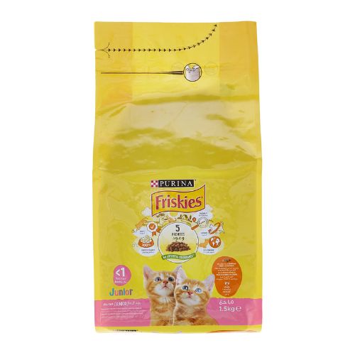 Purina Friskies Junior With Chicken And Milk Cat Dry Food 1.5 kg