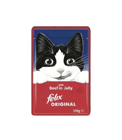 Felix Original Beef In Jelly Pouch 100g