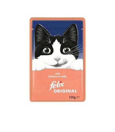 Felix Original Salmon In Jelly Pouch 100g