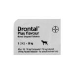 Drontal Plus Flavour Bone Shaped Tablets For Dogs