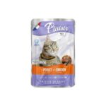Plaisir with Chicken And Liver Adult Cats Wet Food 100g