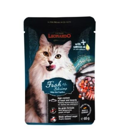 Leonardo Pouch Fish & Shrimps 85g