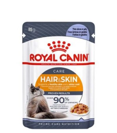 Royal Canin Hair & Skin Jelly Wet Cat Food 85g
