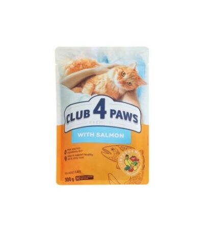 Club 4 Paws Adult Cat Dry Food with Salmon 300g