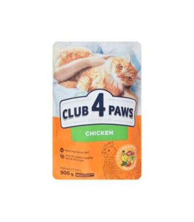 Club 4 Paws Adult Cat Dry Food with Chicken 900g