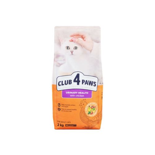 Club 4 Paws Adult Cat Dry Food with Chicken Urinary Care 2kg