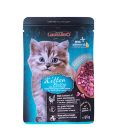 Leonardo Kitten Pouch Chicken 85g