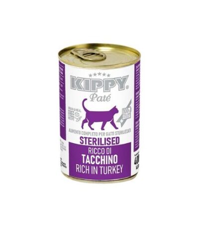 Kippy Pâté for Sterilized Cats Turkey 400g