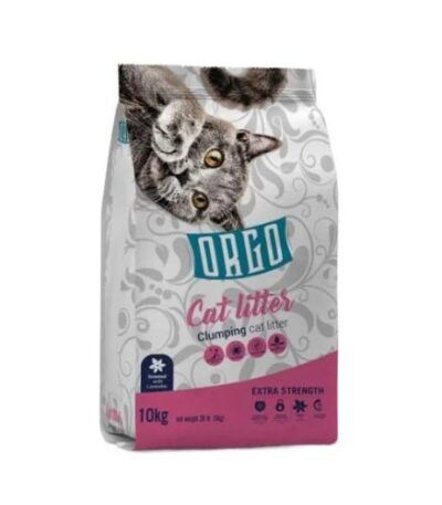 Orgo Lavender Scented Clumping Cat Litter 10L