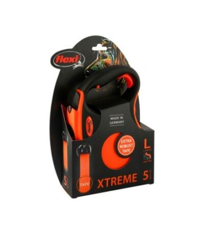 Flexi Xtreme Retractable Dog Leash 5m Tape Size L For Dogs Up to 65kg