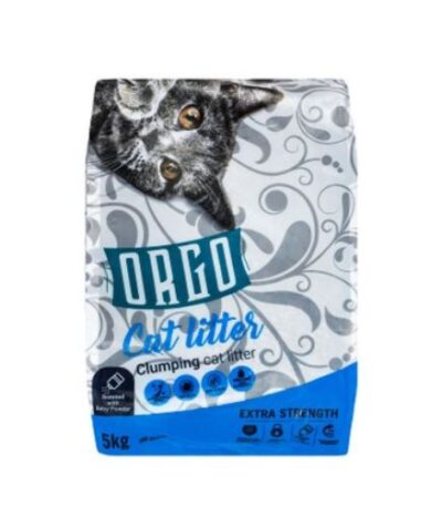 Orgo Baby Powder Scented Clumping Cat Litter 5L
