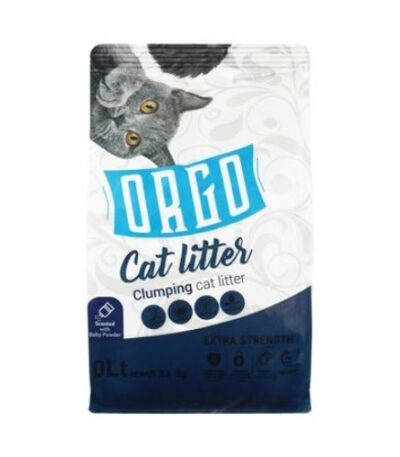 Orgo Baby Powder Scented Clumping Cat Litter 10L