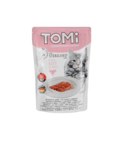 Tomi Wet Food for Sterilized Cats Beef in Jelly 85g