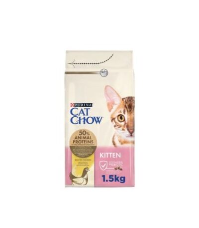 Purina Cat Chow Kitten Dry Food with Chicken – 1.5 kg