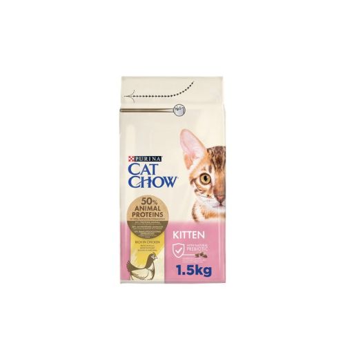 Purina Cat Chow Kitten Dry Food with Chicken – 1.5 kg