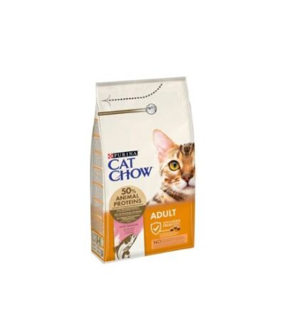 Purina Cat Chow Adult Dry Food with Salmon – 1.5 kg