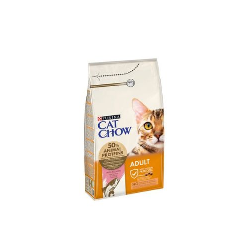 Purina Cat Chow Adult Dry Food with Salmon – 1.5 kg