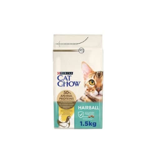 Purina Cat Chow Hairball Control Dry Food with Chicken – 1.5 kg