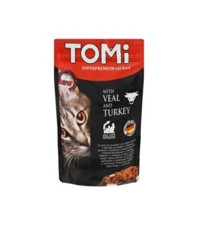 Tomi Wet Cat Food Veal & Turkey 100g