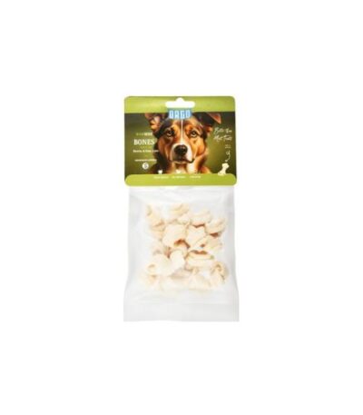 Orgo Rawhide Bone Chew Treats for Dogs – Small Size, White (100g)