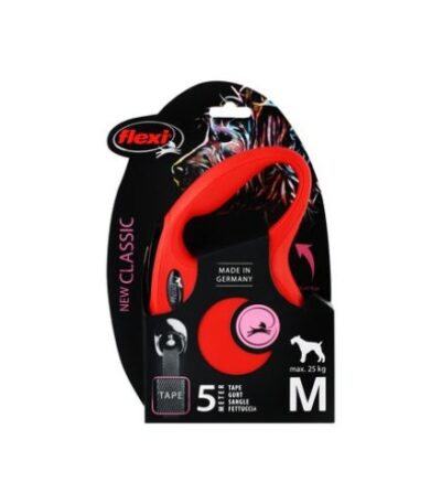 Flexi Classic Retractable Dog Leash 5m Tape Size M For Dogs Up to 25kg