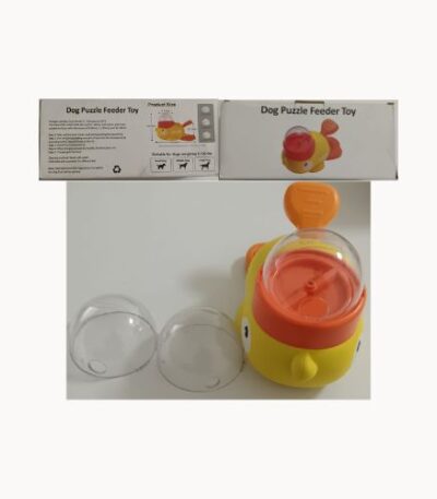 Duck Shaped Interactive Puzzle Feeder Toy for Dogs