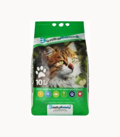 Benty Sandy Clumping Cat Litter Green Apple Scent 10L
