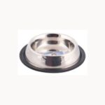 Small Stainless Steel Pet Bowl Non Slip Rubber Base