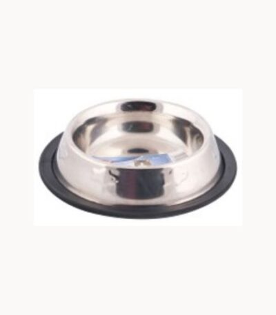 Small Stainless Steel Pet Bowl Non Slip Rubber Base