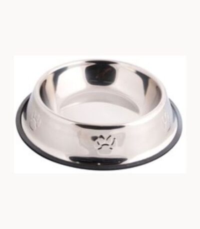 Extra-Large Stainless Steel Pet Bowl Non Slip Rubber Base