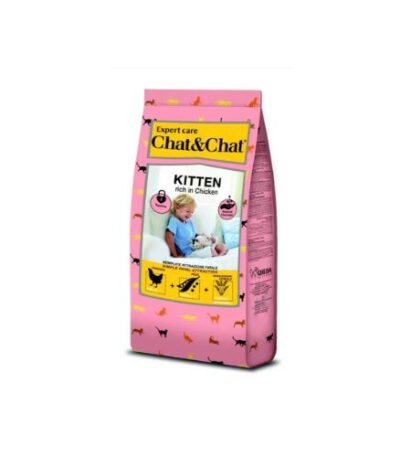 Chat & Chat Expert Kitten Rich in Chicken Dry Food – 15 kg