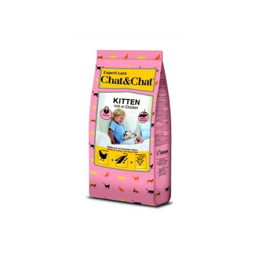 Chat & Chat Expert Kitten Rich in Chicken Dry Food – 15 kg