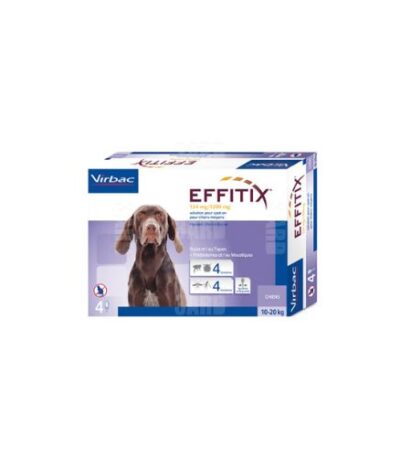 Vibrac EFFITIX Spot-On for Large Dogs (10–20 kg) – 1 Pack