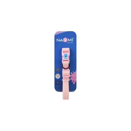Light Pink Dog Collar – Medium Size by Naomi (35–55 cm x 2 cm)