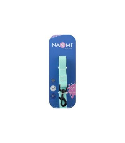 Mint Green Silicone Leash for Dogs – Medium Size by Naomi (120x2 cm)