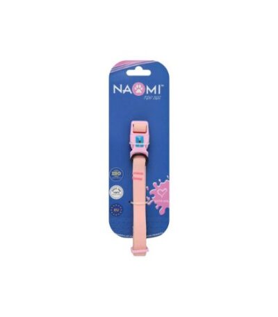 Light Pink Dog Collar – Small Size by Naomi (25–40 cm x 1.5 cm)