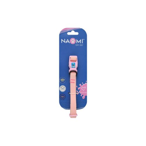 Light Pink Dog Collar – Small Size by Naomi (25–40 cm x 1.5 cm)